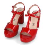 villado vrouwen Menbur 0RLN2097 rood middelhoge en lage hakken - Image 9
