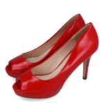 villadose vrouwen Menbur 0RLN2100 rood middelhoge en lage hakken - Image 11