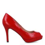 villadose vrouwen Menbur 0RLN2100 rood middelhoge en lage hakken - Image 9