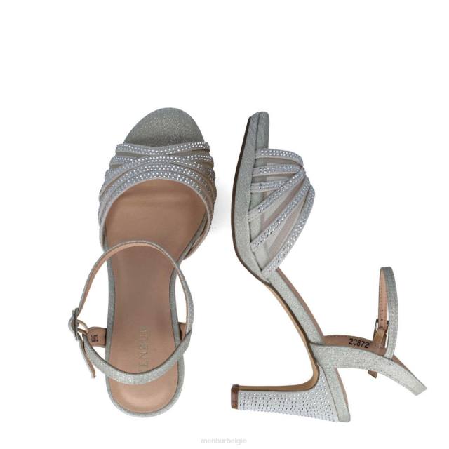 Boogschutter vrouwen Menbur 0RLN146 zilver sandalen