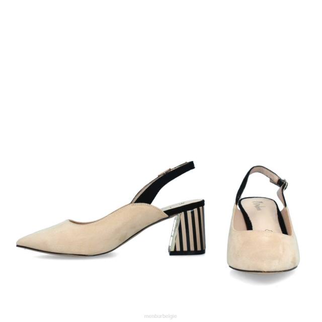 bonavicina vrouwen Menbur 0RLN227 beige casual chique schoen
