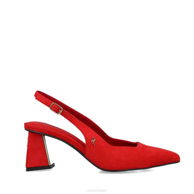 maagd vrouwen Menbur 0RLN3486 rood casual chique schoen