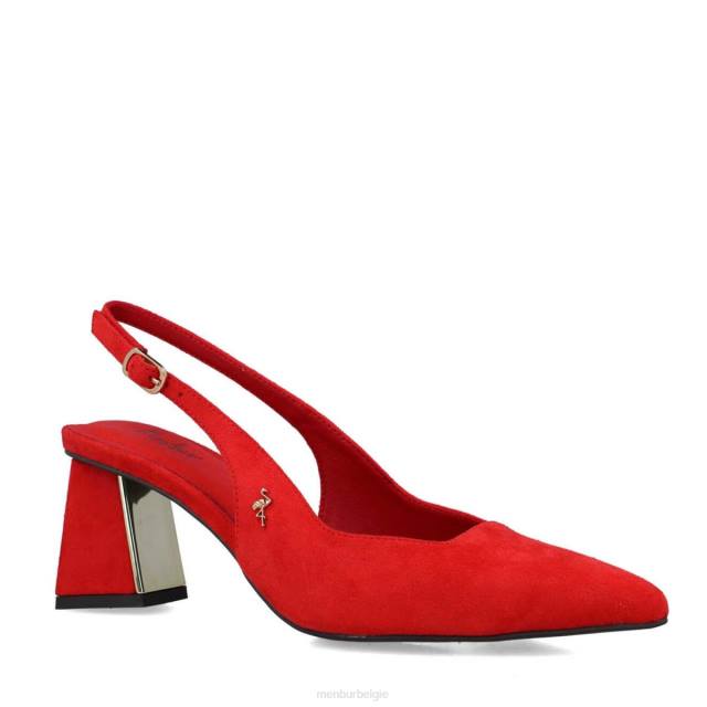 maagd vrouwen Menbur 0RLN3486 rood casual chique schoen