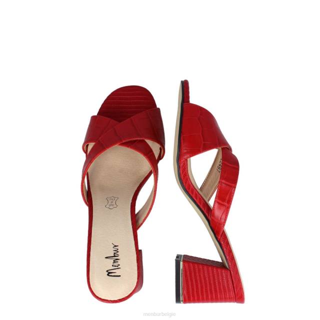 roccella vrouwen Menbur 0RLN483 rood casual chique schoen