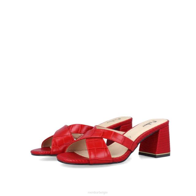 roccella vrouwen Menbur 0RLN483 rood casual chique schoen