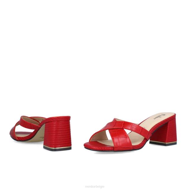 roccella vrouwen Menbur 0RLN483 rood casual chique schoen
