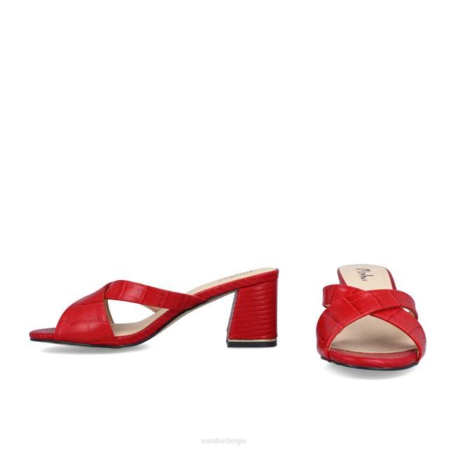 roccella vrouwen Menbur 0RLN483 rood casual chique schoen