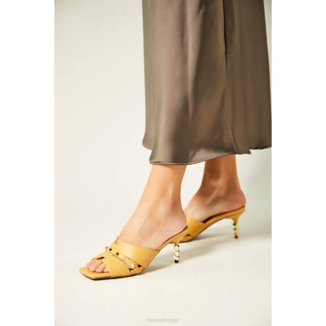 sagitta vrouwen Menbur 0RLN2963 geel casual chique schoen