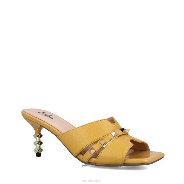 sagitta vrouwen Menbur 0RLN2963 geel casual chique schoen
