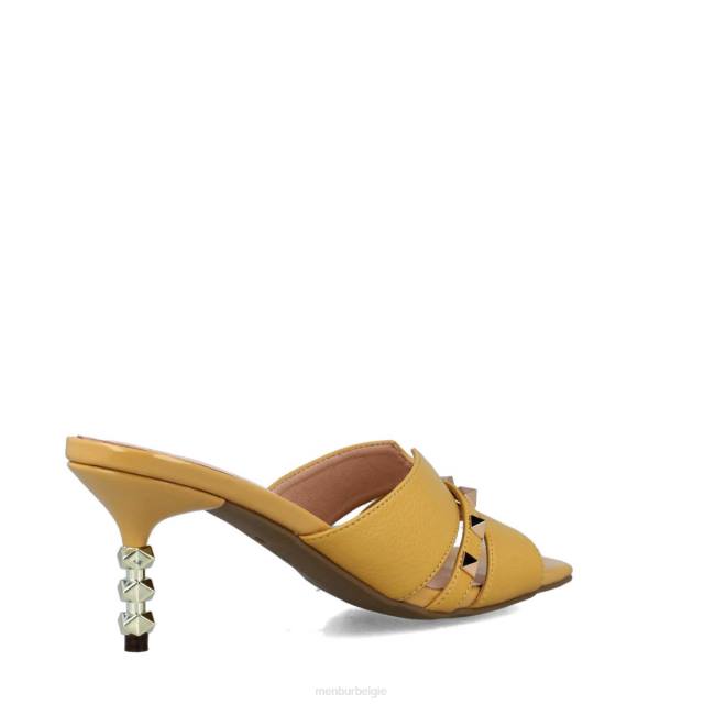 sagitta vrouwen Menbur 0RLN2963 geel casual chique schoen