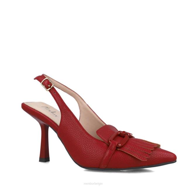 sextanen vrouwen Menbur 0RLN2968 rood casual chique schoen