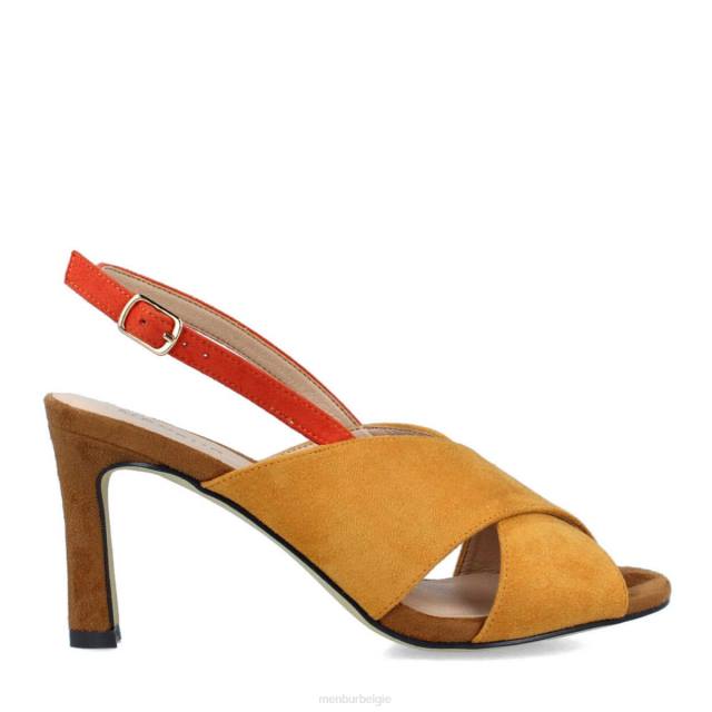 volt vrouwen Menbur 0RLN258 geel casual chique schoen