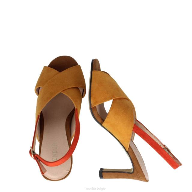 volt vrouwen Menbur 0RLN258 geel casual chique schoen