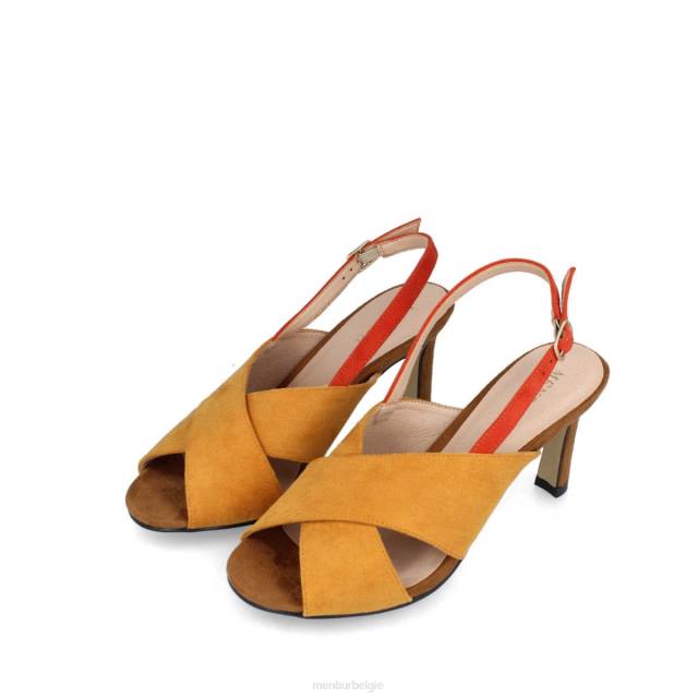 volt vrouwen Menbur 0RLN258 geel casual chique schoen
