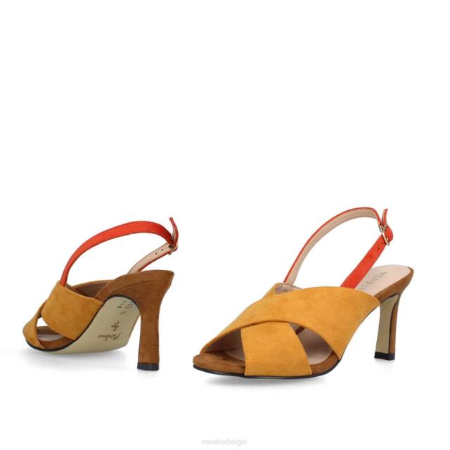 volt vrouwen Menbur 0RLN258 geel casual chique schoen