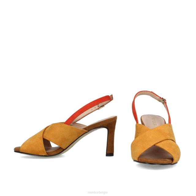 volt vrouwen Menbur 0RLN258 geel casual chique schoen