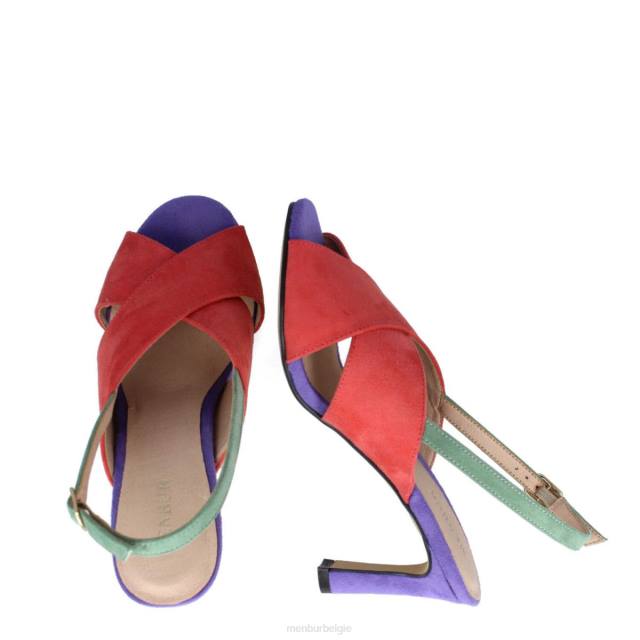volt vrouwen Menbur 0RLN3117 orenge casual chique schoen