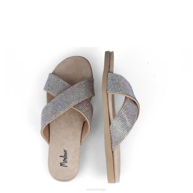 want nee vrouwen Menbur 0RLN291 beige casual chique schoen