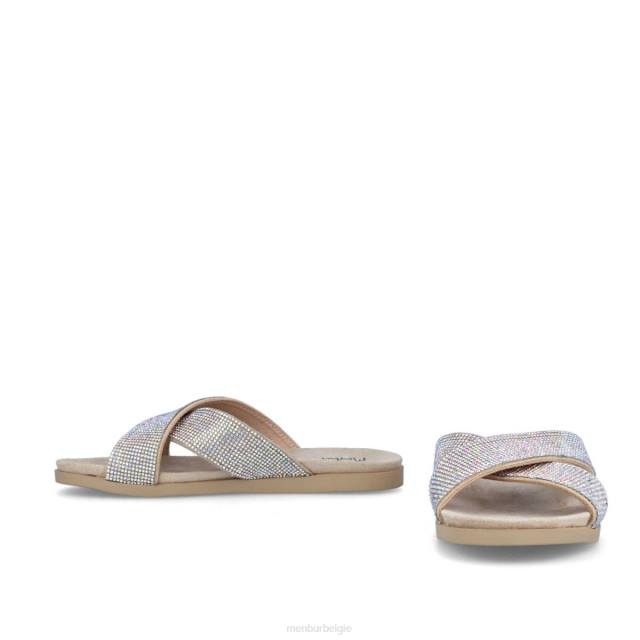 want nee vrouwen Menbur 0RLN291 beige casual chique schoen