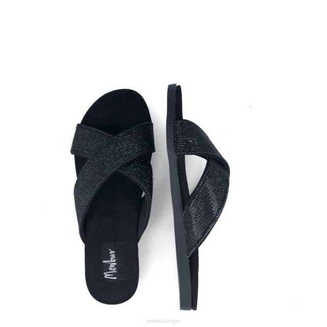 want nee vrouwen Menbur 0RLN3185 zwart casual chique schoen